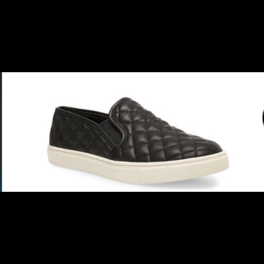 Steve Madden Black ECENTRCQ Slip Ons